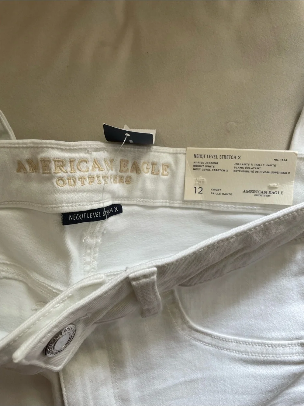 American Eagle Women's High-Rise White Skinny Jeans Jeggings